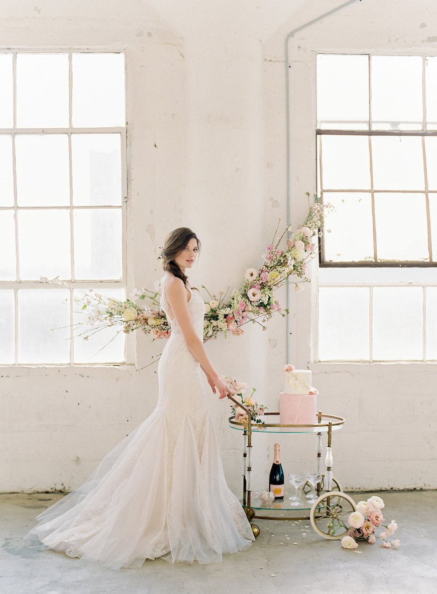 Ingrid Cut Crystal Bar Cart