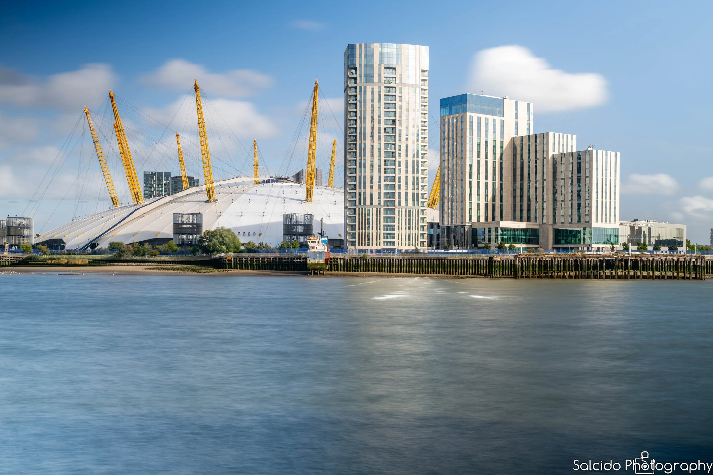 O2 Arena from Canary Wharf