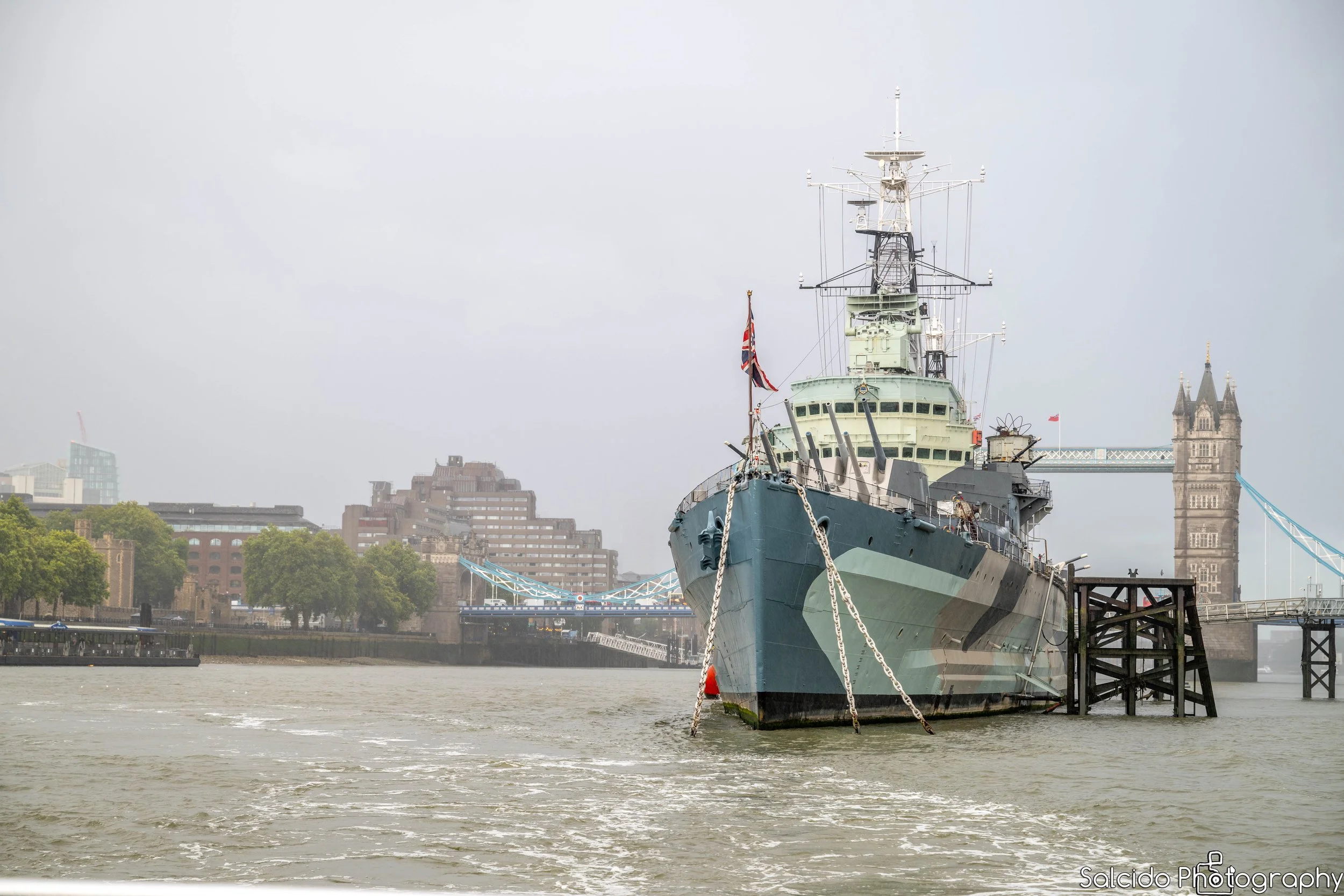 HMS Belfast from an Uber Boat