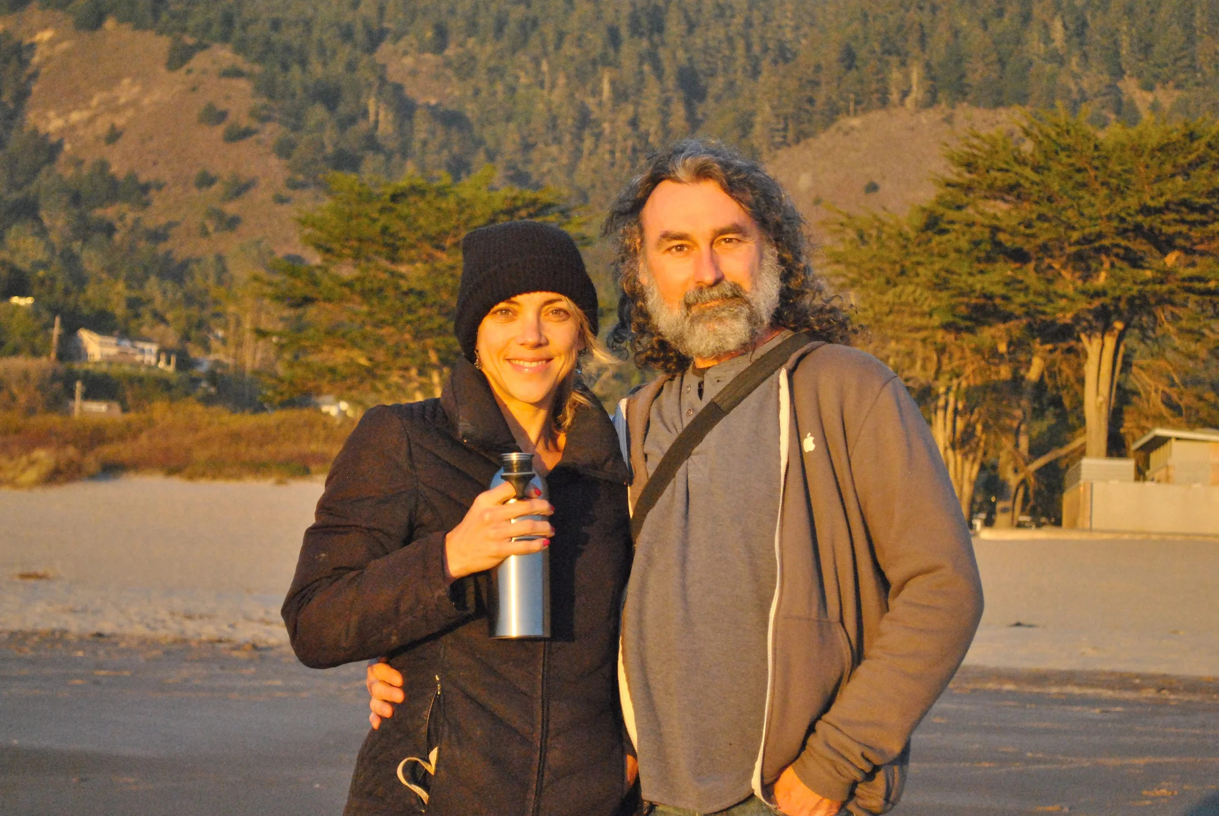 Shiloh and I at Stinson Beach, California, photo by Savannah.