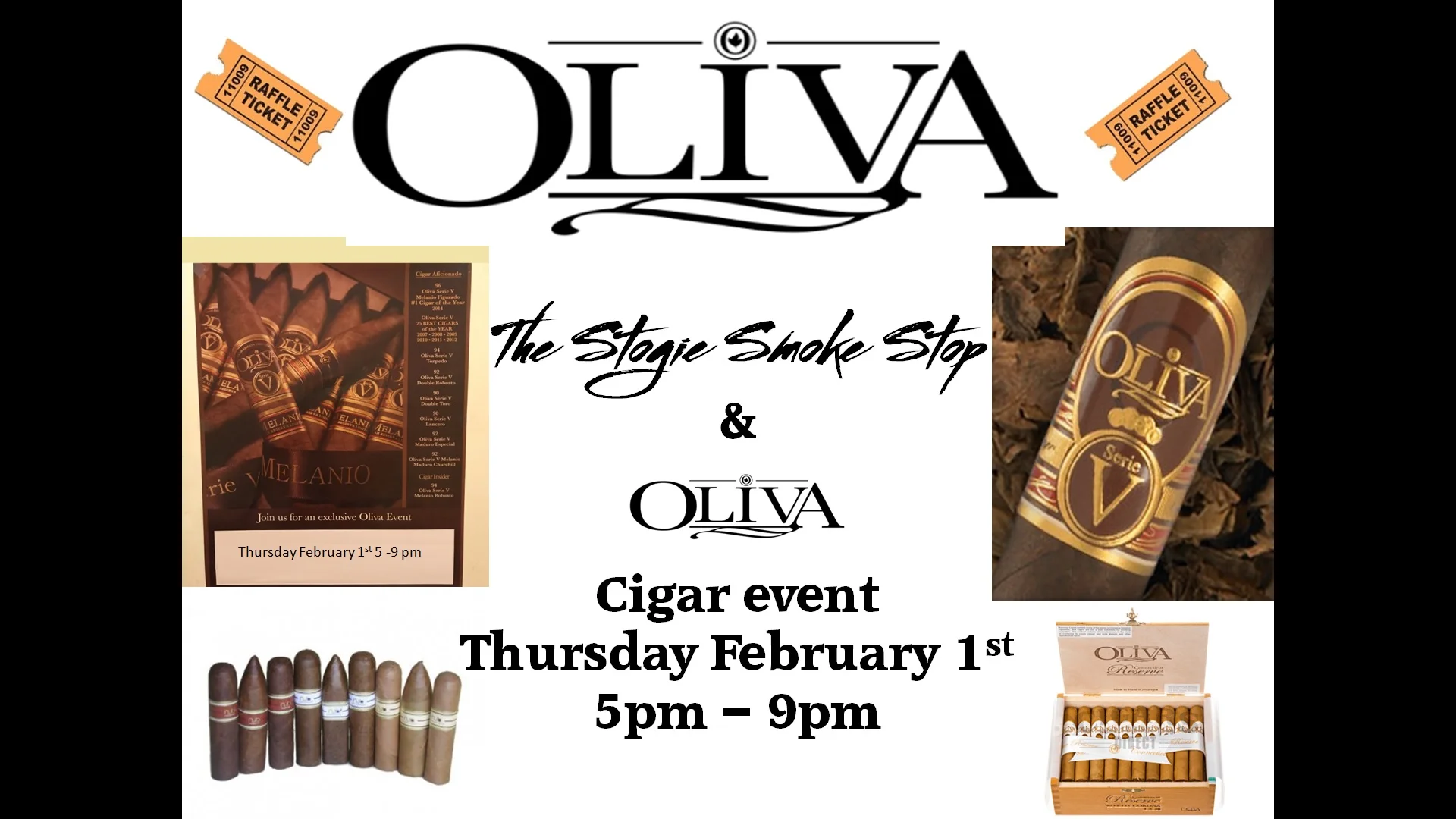 Oliva Cigar Event February 1st 5 - 9 pm