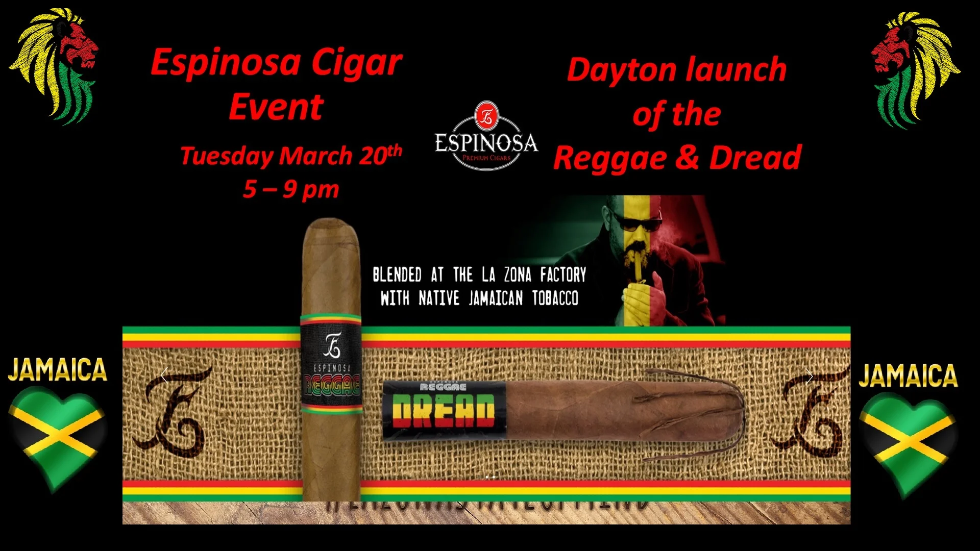 Espinosa Cigar Event Tuesday March 20th 5 - 9 pm