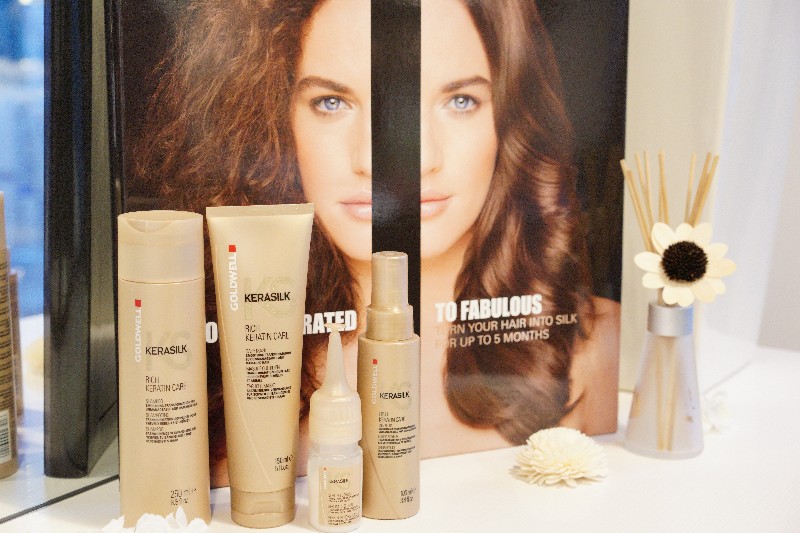 Goldwell Kerasilk Keratin Home Care: SHAMPOO • Rich care shampoo, as a first step to transform unmanageable and damaged hair into smooth and soft hair that is easy to comb. • With precious keratin and silk proteins • Supports the Keratin Treatment effect at home. DAILY MASK • Rich care for unmanageable and damaged hair – provides extra smoothness, manageability and combability. • Use after Kerasilk Keratin Care Shampoo as a daily hair care regimen for long-lasting results. • With precious keratin and silk proteins • Supports the Keratin Treatment effect at home. SILK FLUID • Rich care for unmanageable and damaged hair • Tames unruly and frizzy hair • Provides shine, especially when applied onto dry hair • With precious keratin and silk proteins • Supports the Keratin Treatment effect at home.