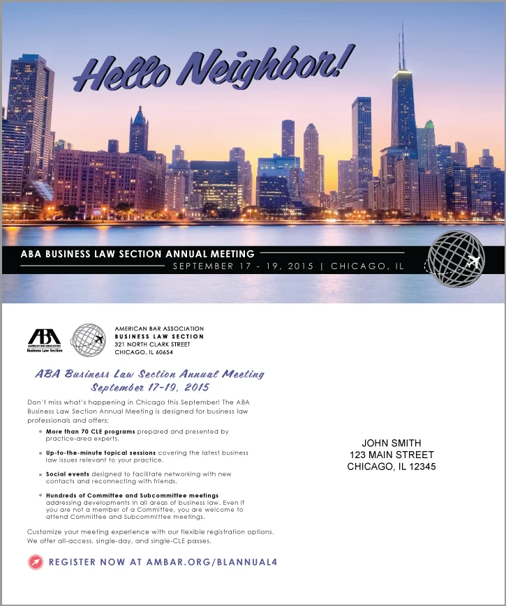 Regional Postcard | Section Annual Meeting