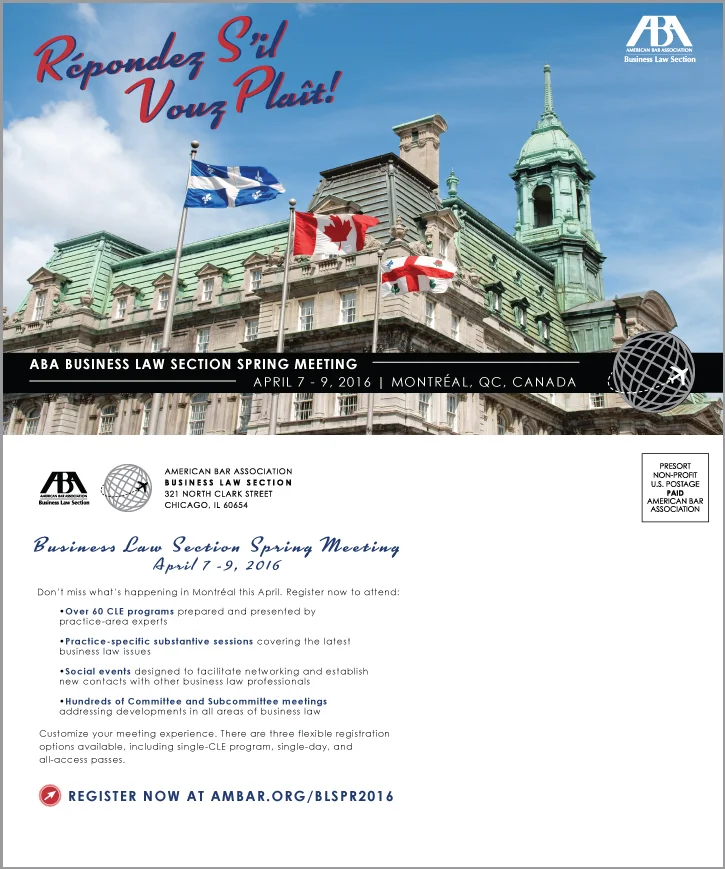 Register Now Postcard | Spring Meeting