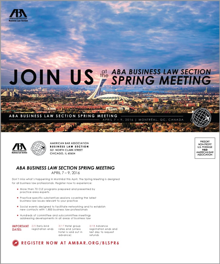 Register Now Postcard #2 | Spring Meeting