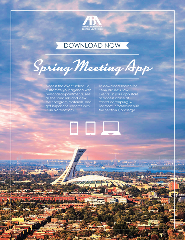 Spring Meeting App Advertisement