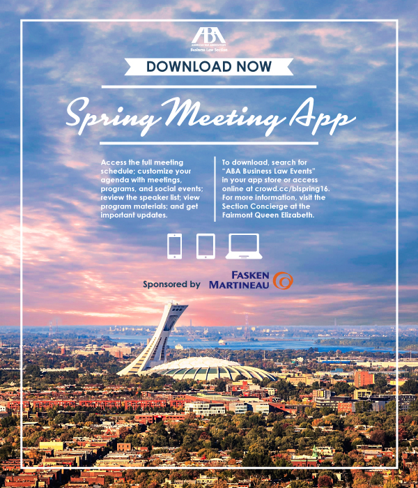 Meeting App Email | Spring Meeting