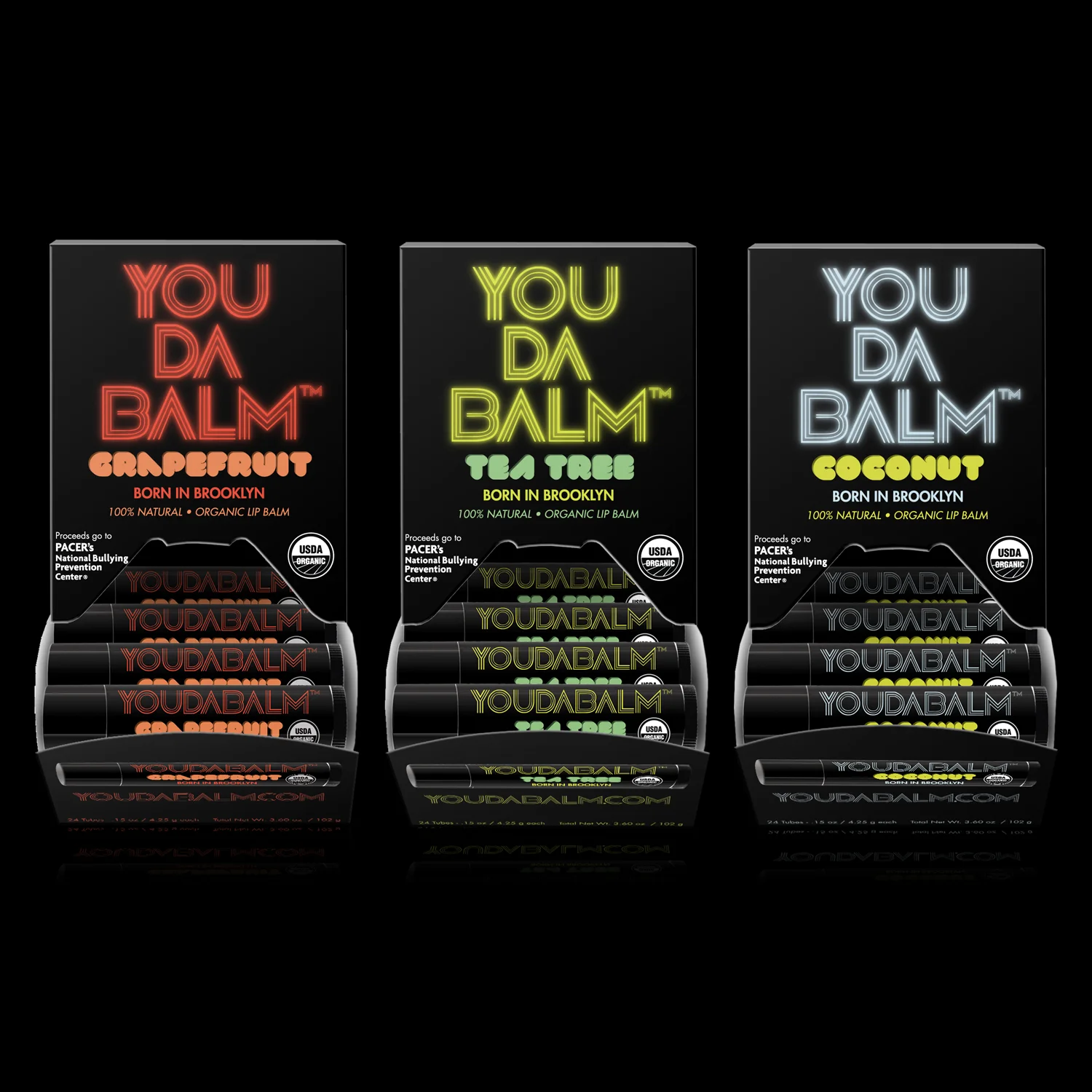 You Da Balm Organic Lip Balm Variety Dispenser Set