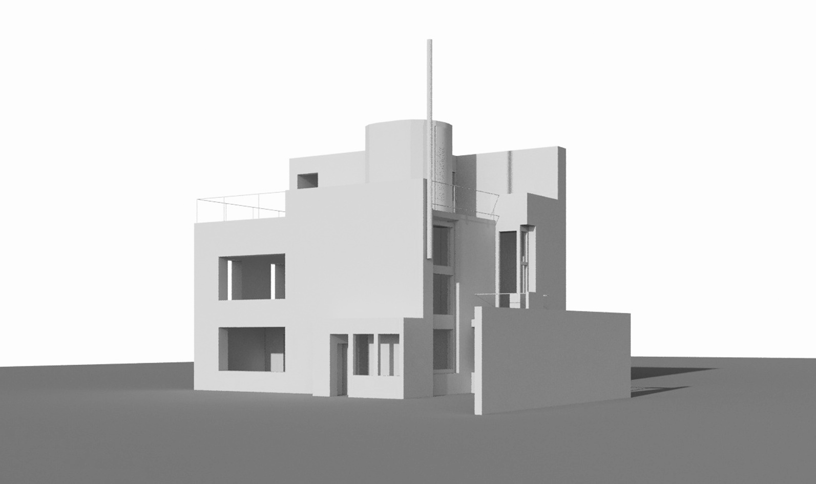 Redrawing of the House in Niegolewskiego Street by Barbara Sokołowska Brukalski