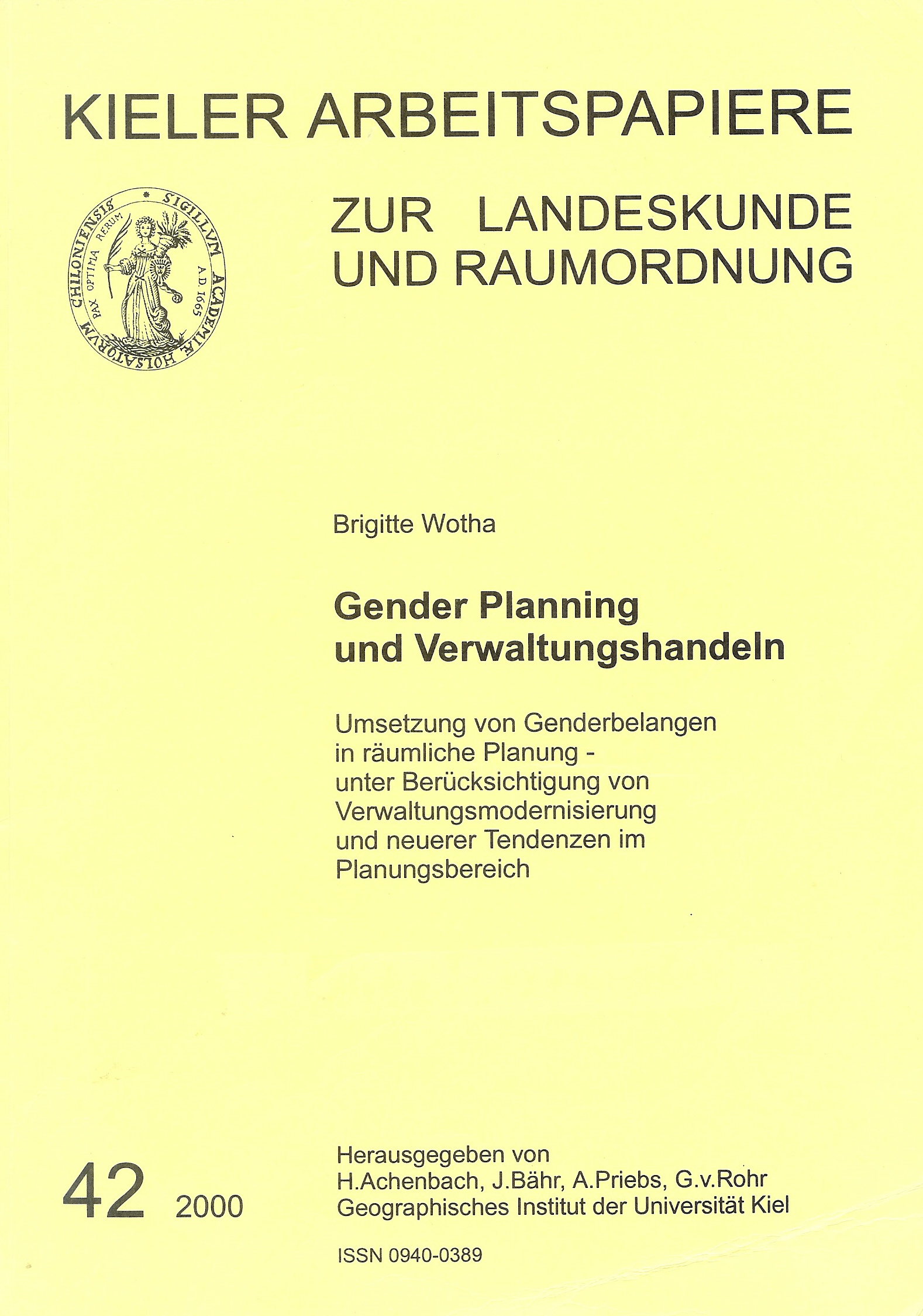  Gender Mainstreaming in adminstration  handbook by Brigitte Wotha 