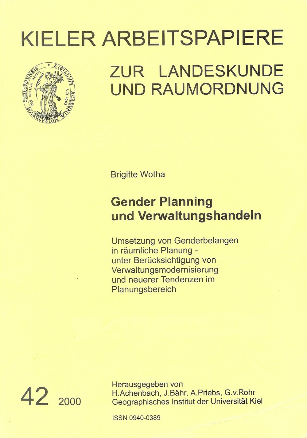  Gender Mainstreaming in adminstration  handbook by Brigitte Wotha 