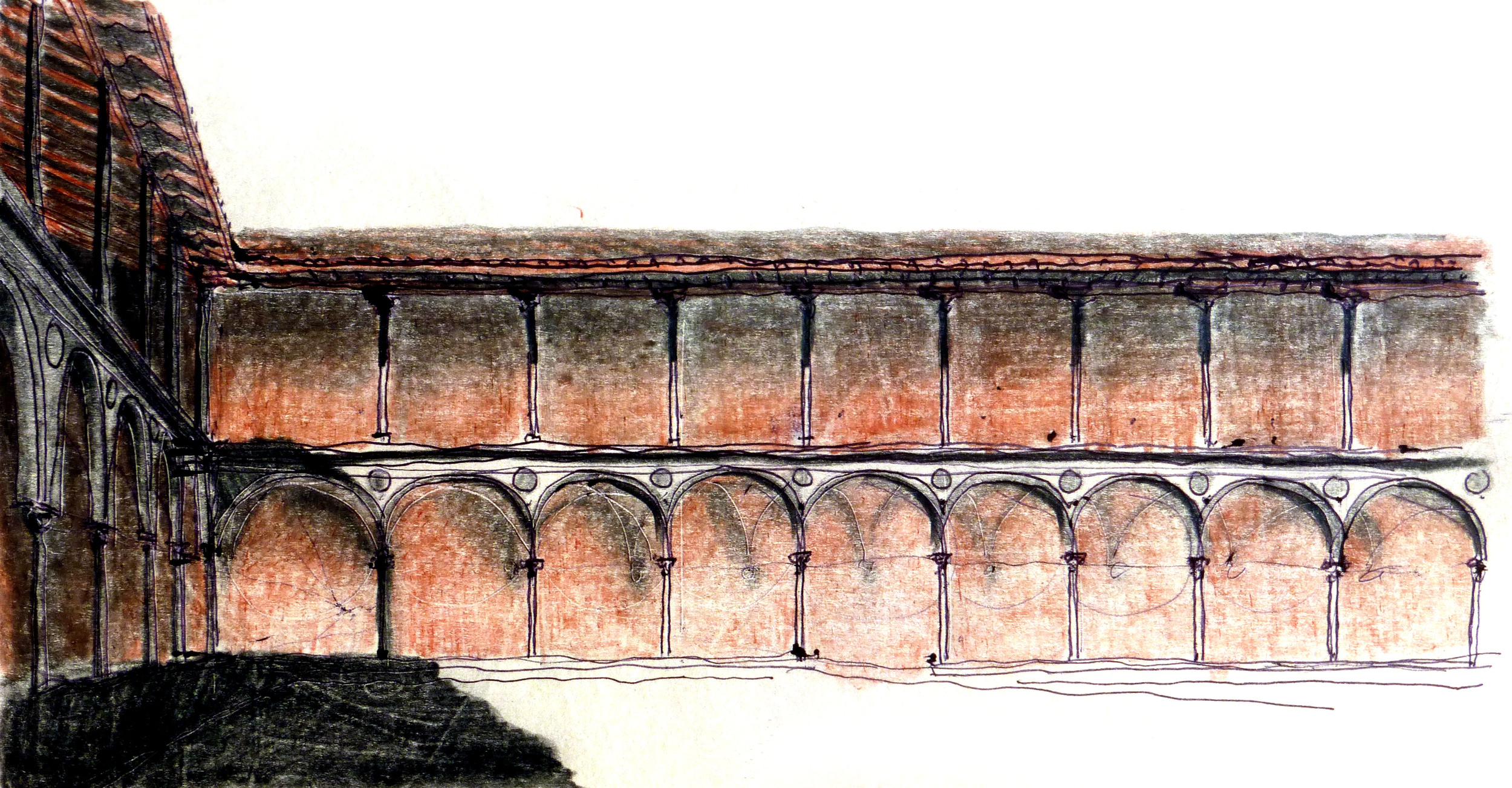 Santa Croce Cloister in Florence