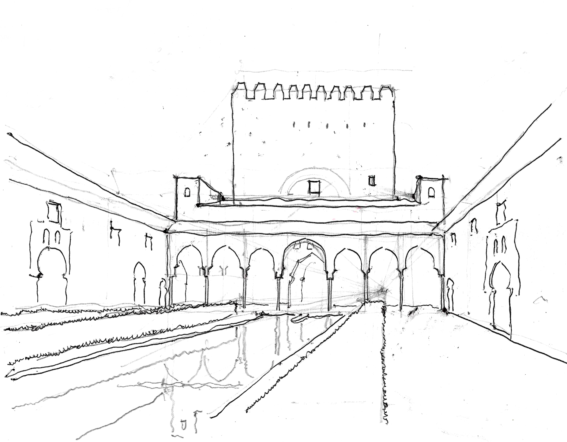Patio in Alhambra 1