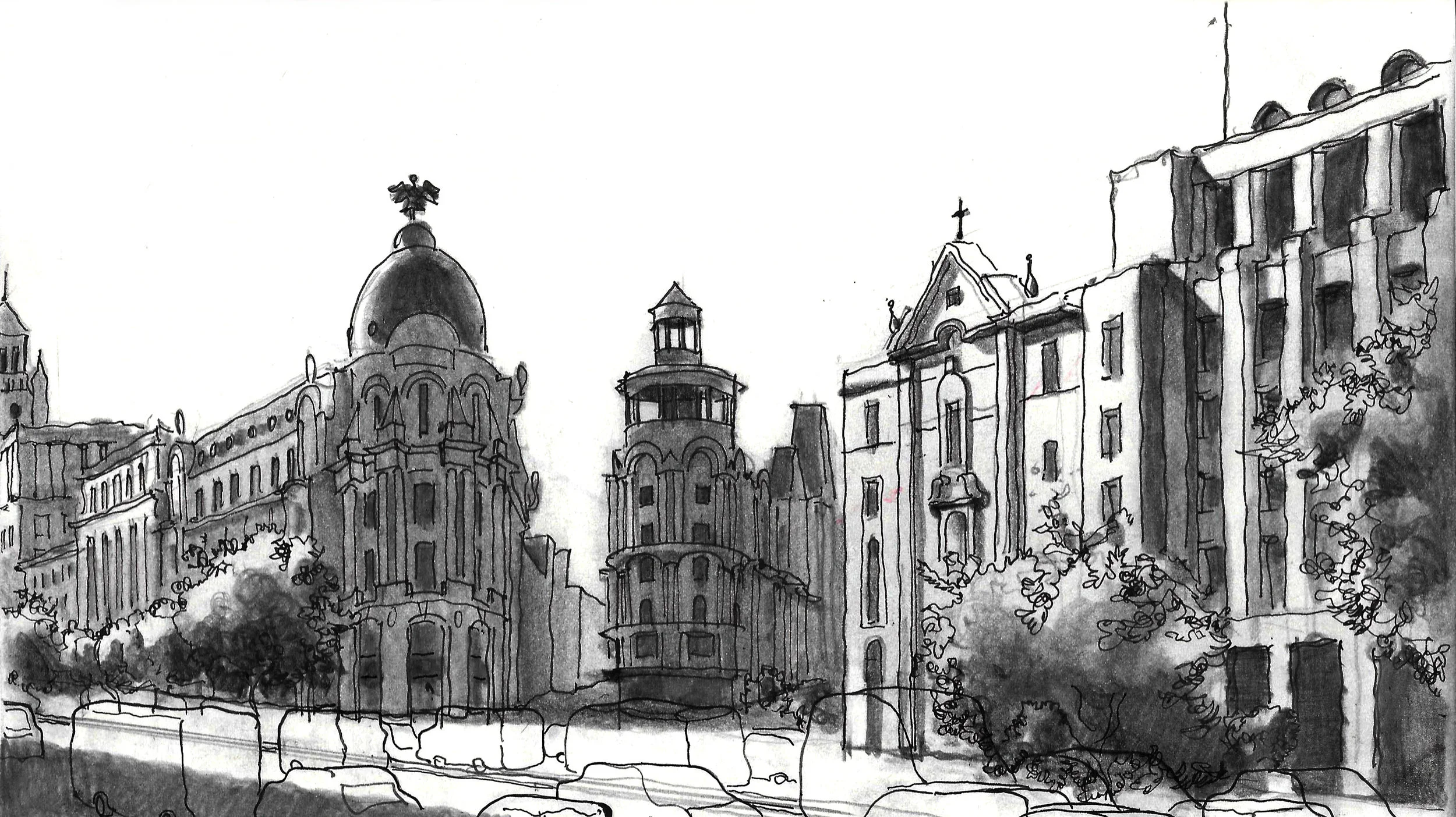 Metropolis Building in Madrid