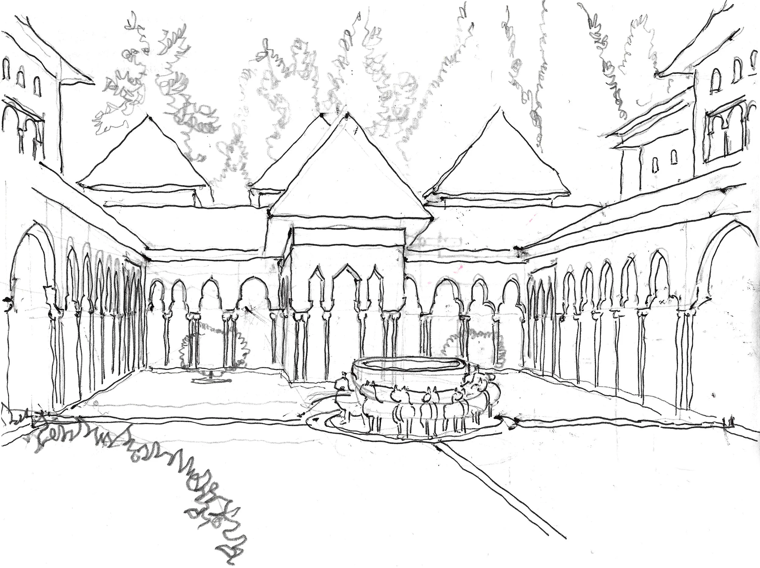 Patio in Alhambra 2