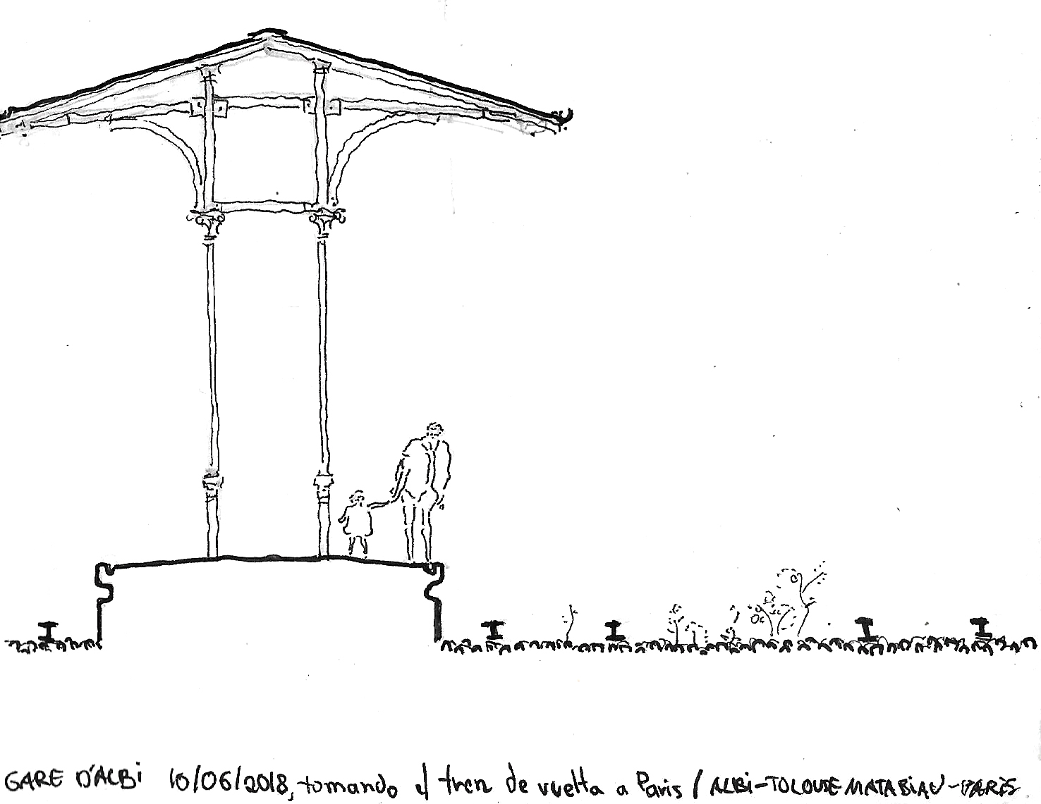 Train station in Albi