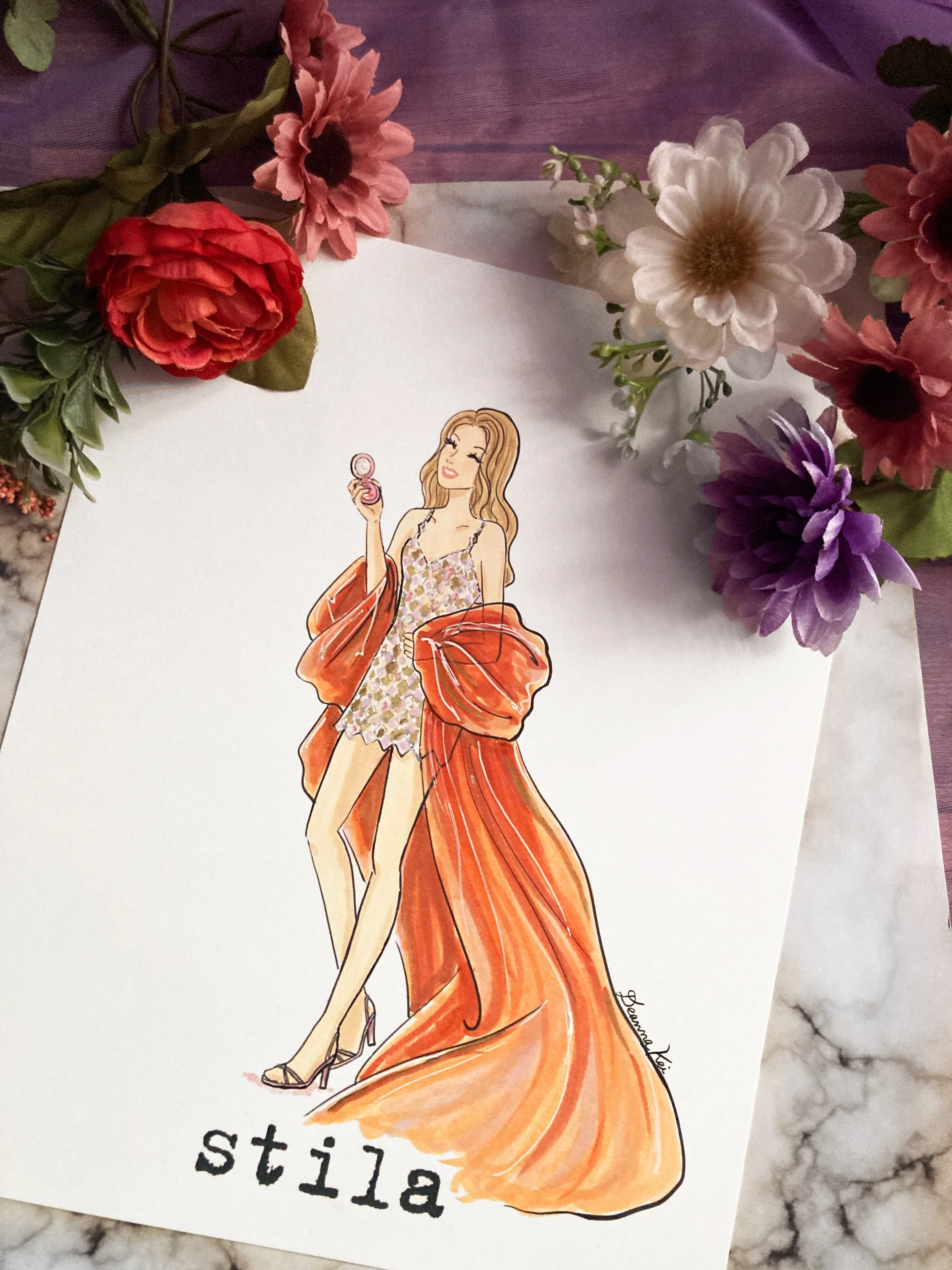 Sketch for Stila of Blake Lively