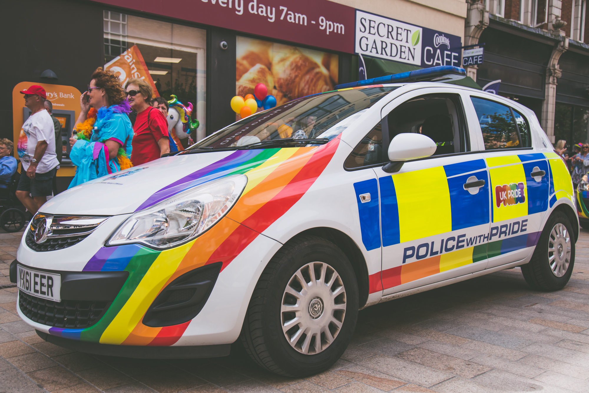 Police in the parade