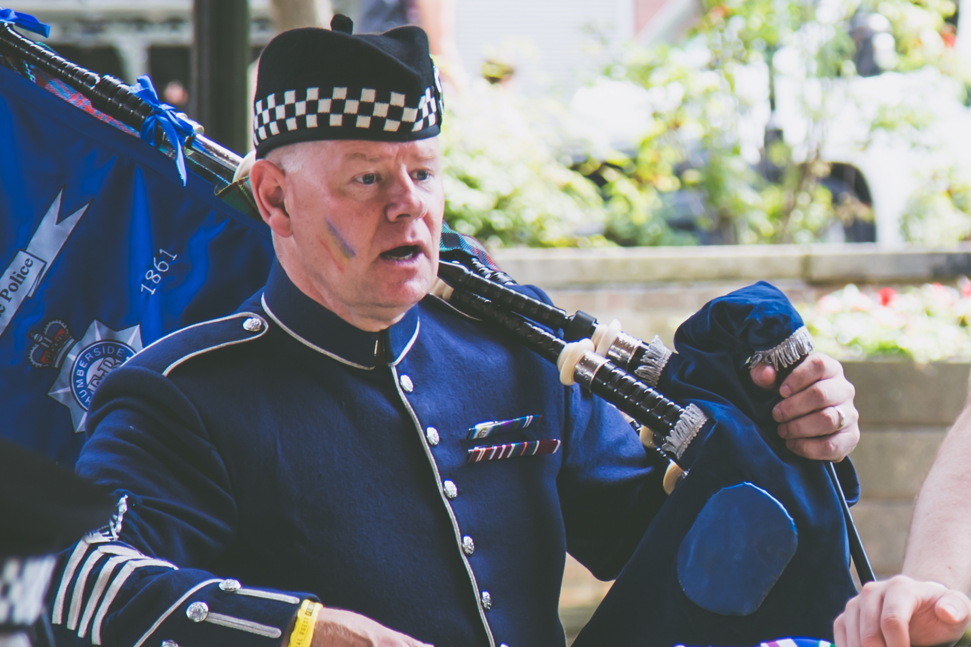 Bagpipe player