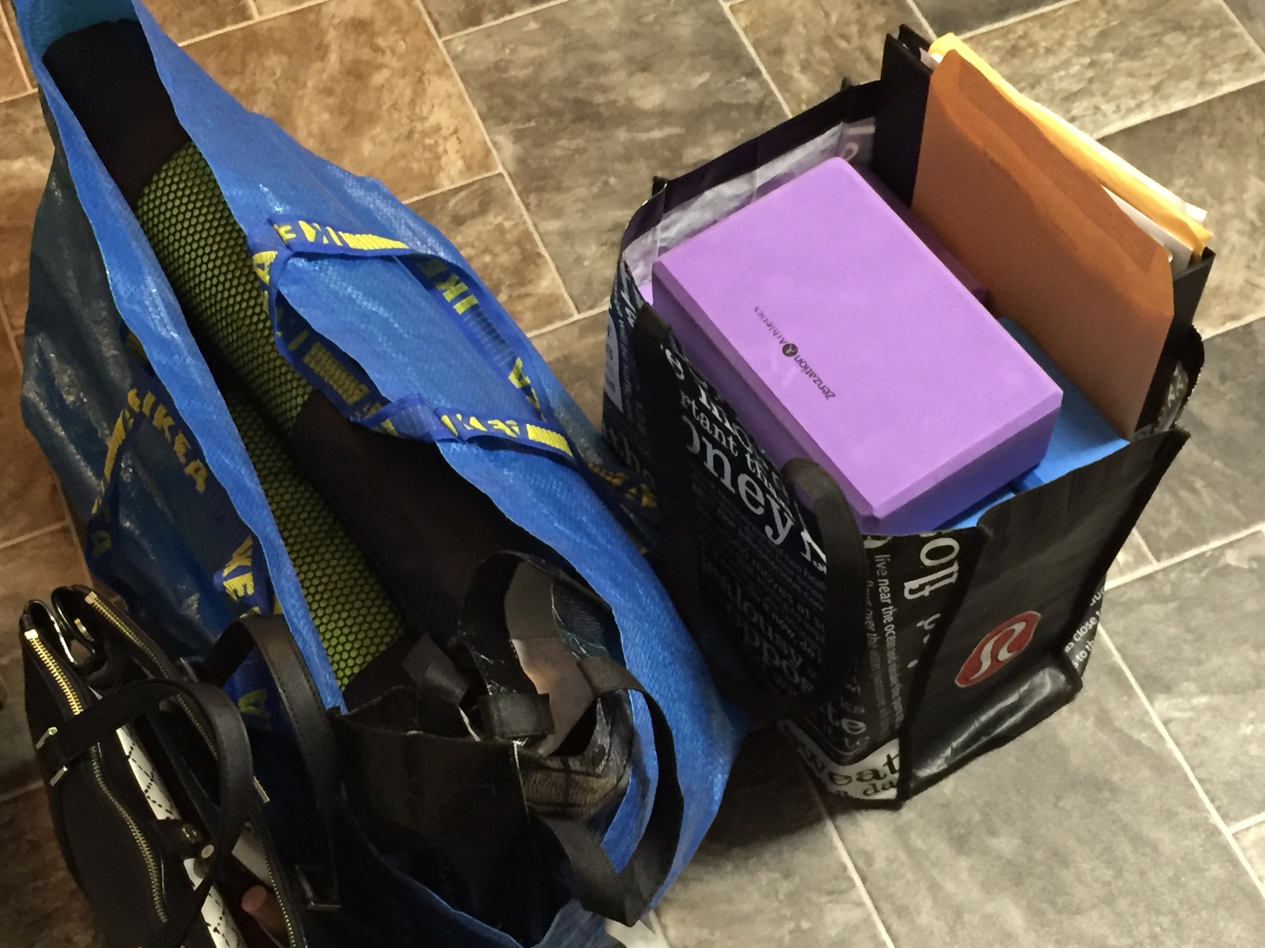 All the props and mats packed up and ready to go! 