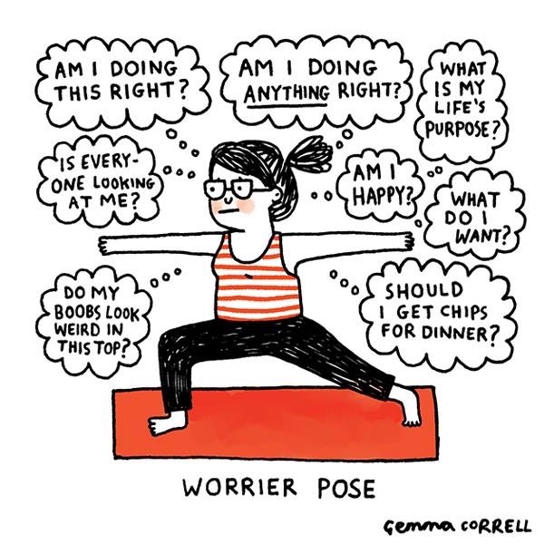 This illustration inspired the title of this post. Keep reading to learn my tips on moving from "Worrier" to "Warrior". 