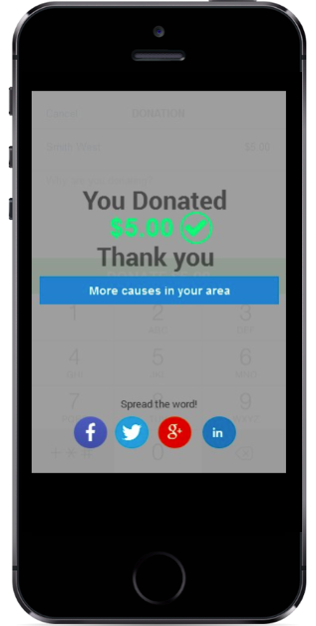 Venmo Give Thanks Wireframe