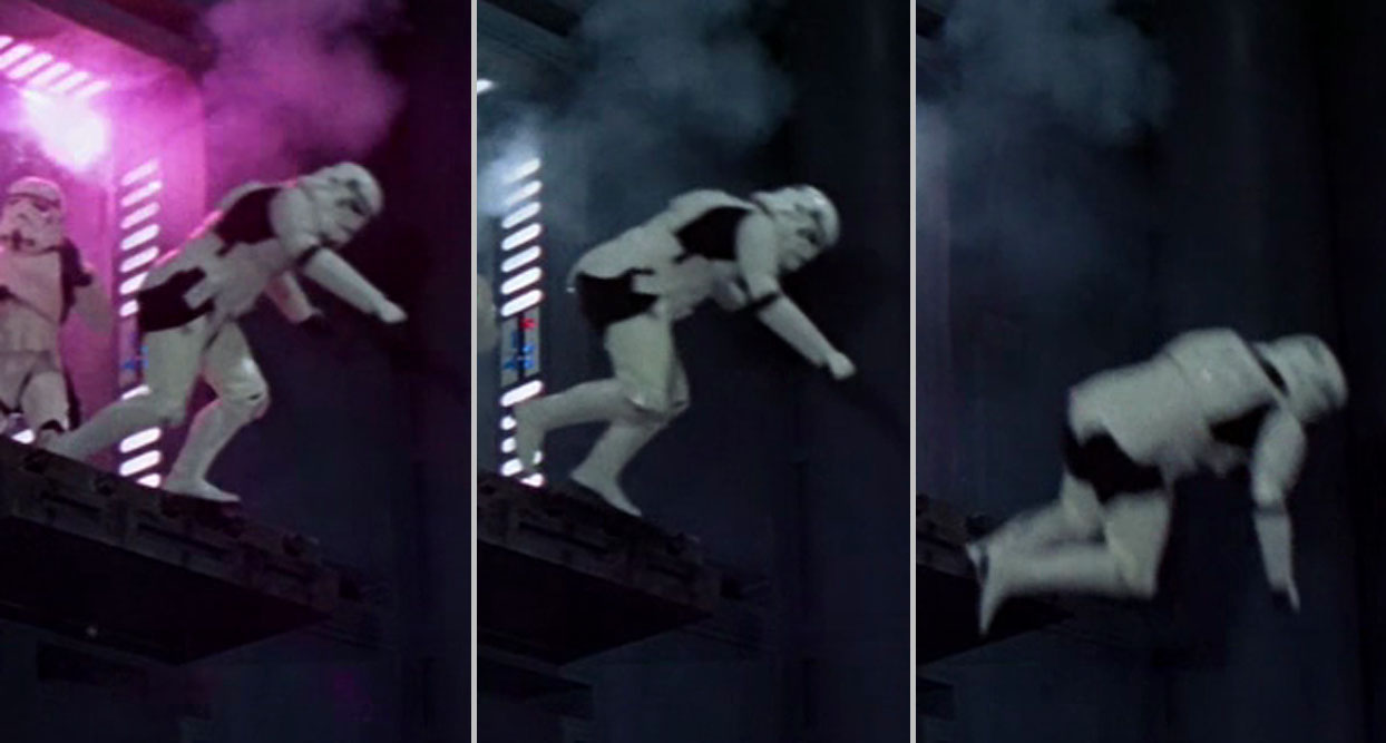 Storm Trooper falling over