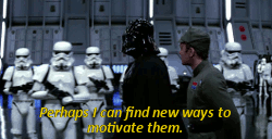 Darth Vader making threats
