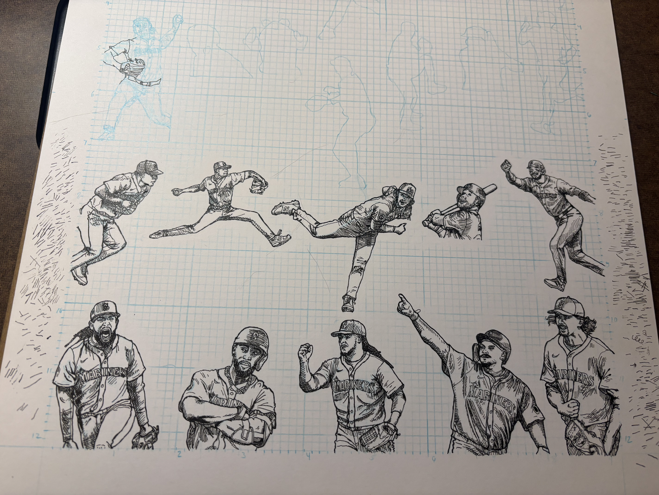 Seattle Mariners 2026 risograph schedule (Pre-order)