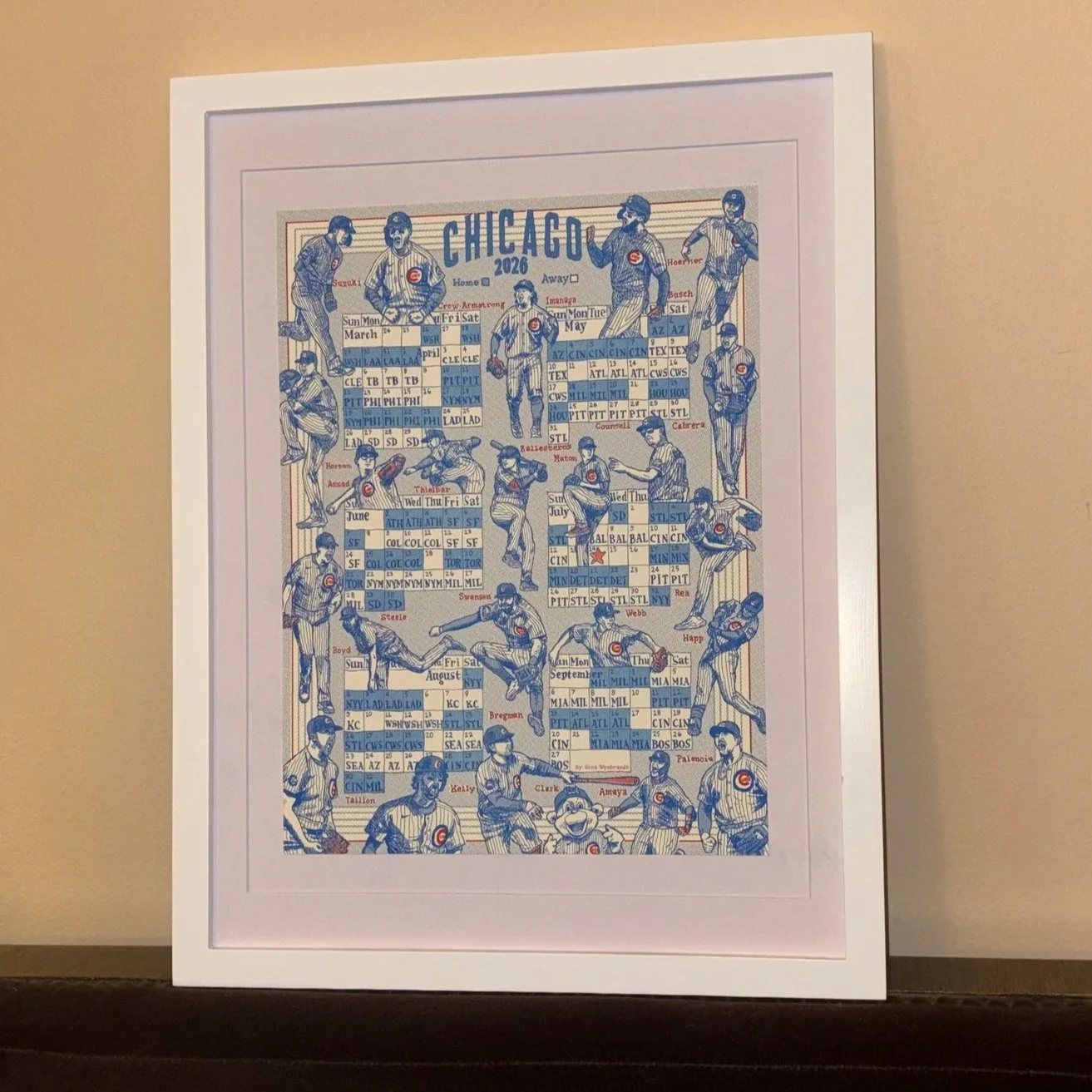 Chicago Cubs 2026 Risograph Schedule