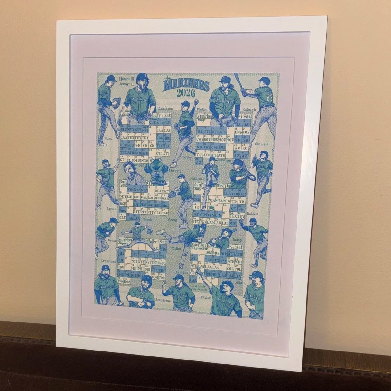 Seattle Mariners 2026 risograph schedule