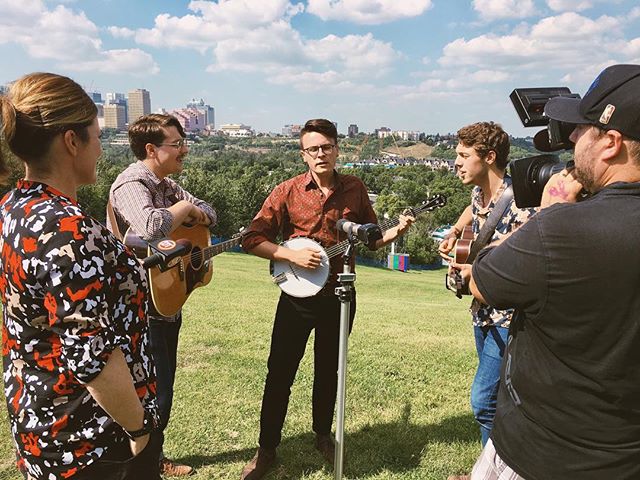 Filmed a little spot with Dinner TV for @edmfolkfest 
We play a tweener on the mainstage tomorrow at 7:00. Get at us if you're going to the fest!