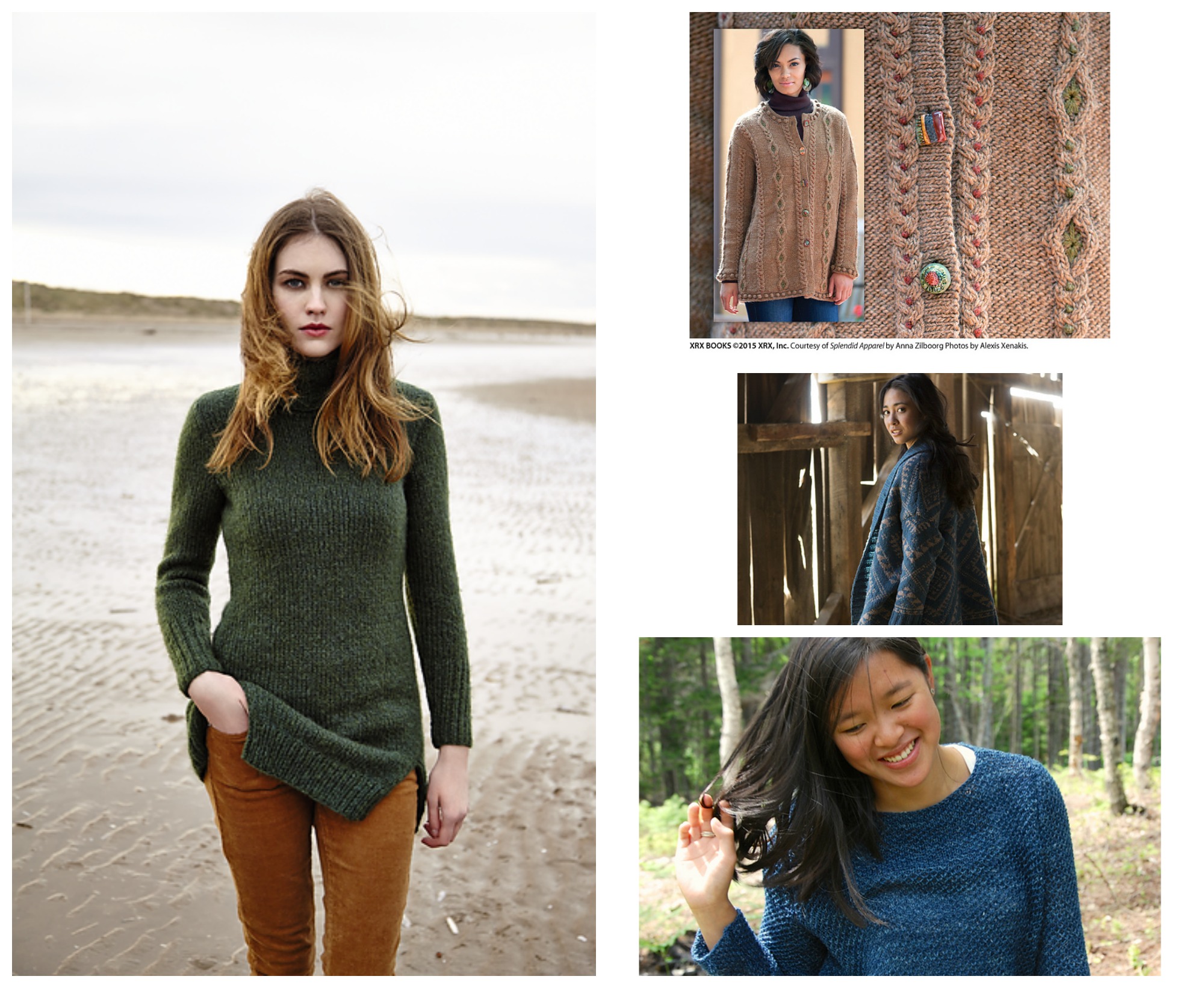 These were sweaters knit in the last session of Sweater Club