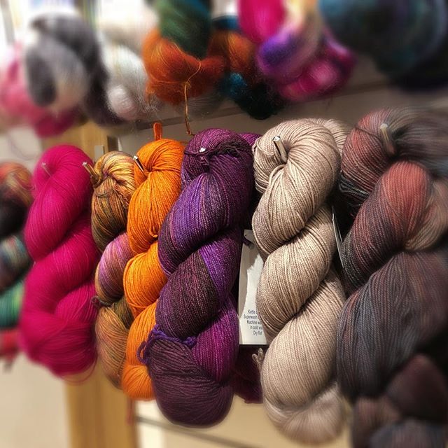 We got 7 boxes today! We still haven’t put it on the shelves, but would you look at this @malabrigoyarn Sock! It’s exactly what we need in this gloomy, rainy, sleety season. I’ll post some pics of the contents of other boxes just as soon as we unpack them. 😫💪 #knitsomecolor #sockyarn #knit1 #knitchicago #chicagoknitting #sockknittersofig