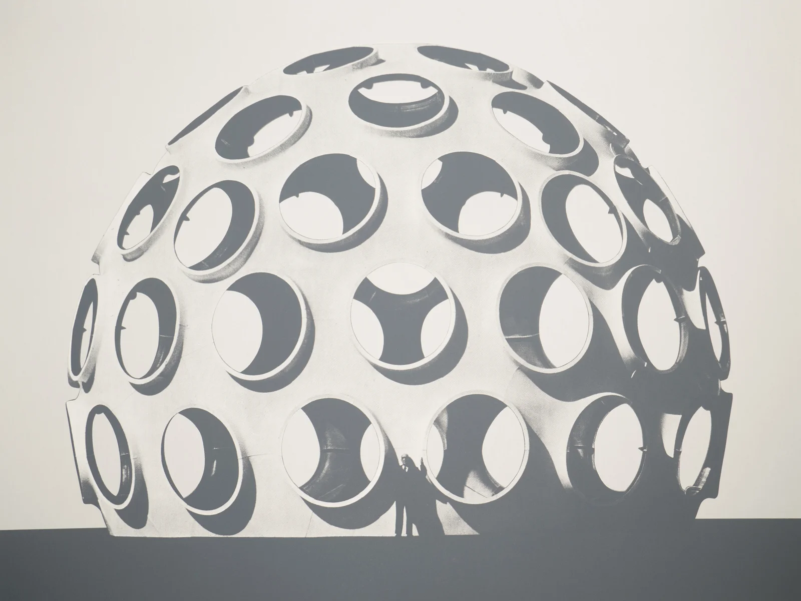 Examples of Bucky’s art prints that will be on view in the Fuller Dome Gallery
