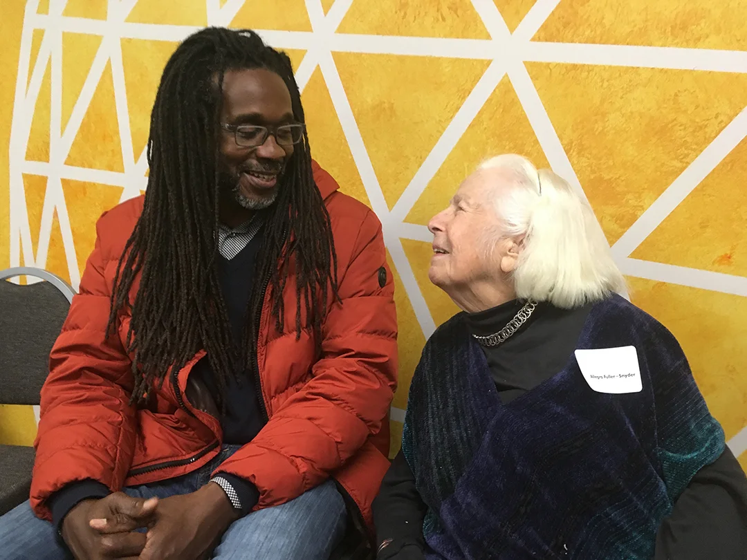 Artist Kool Koor and Allegra Fuller Snyder