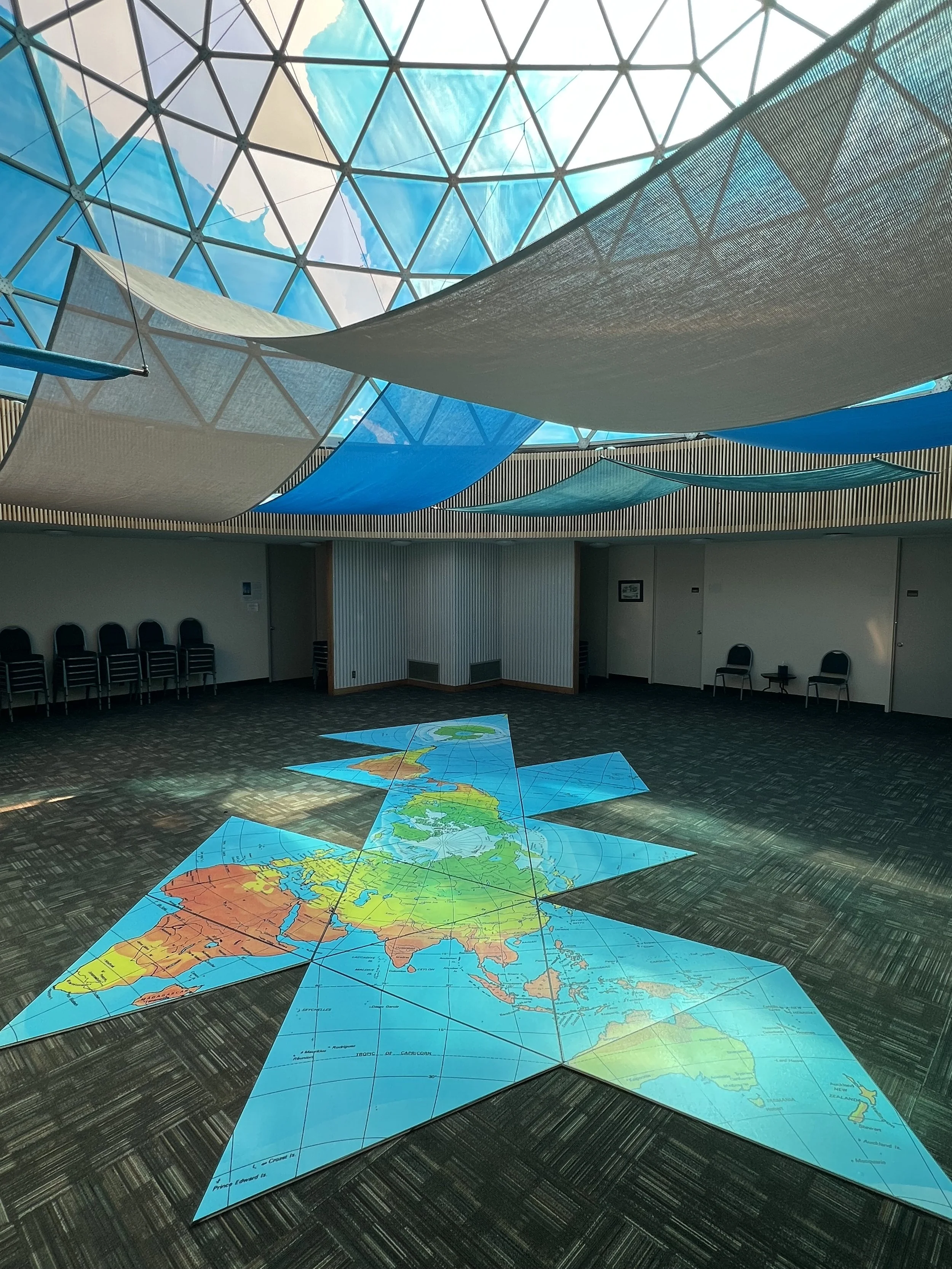 dymaxion map 90th meridian Buckminster Fuller siu