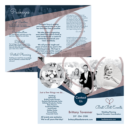 Event Planner branding logo graphic design by Hagan Design Co Champaign Illinois