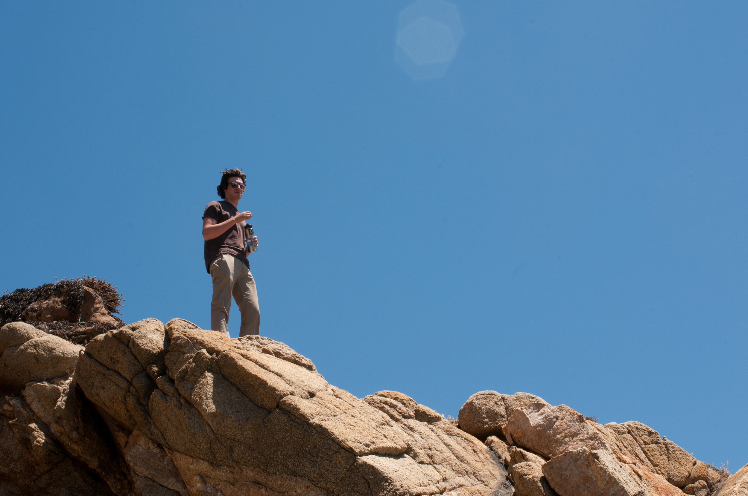 Bryson overlooking the Pacific.