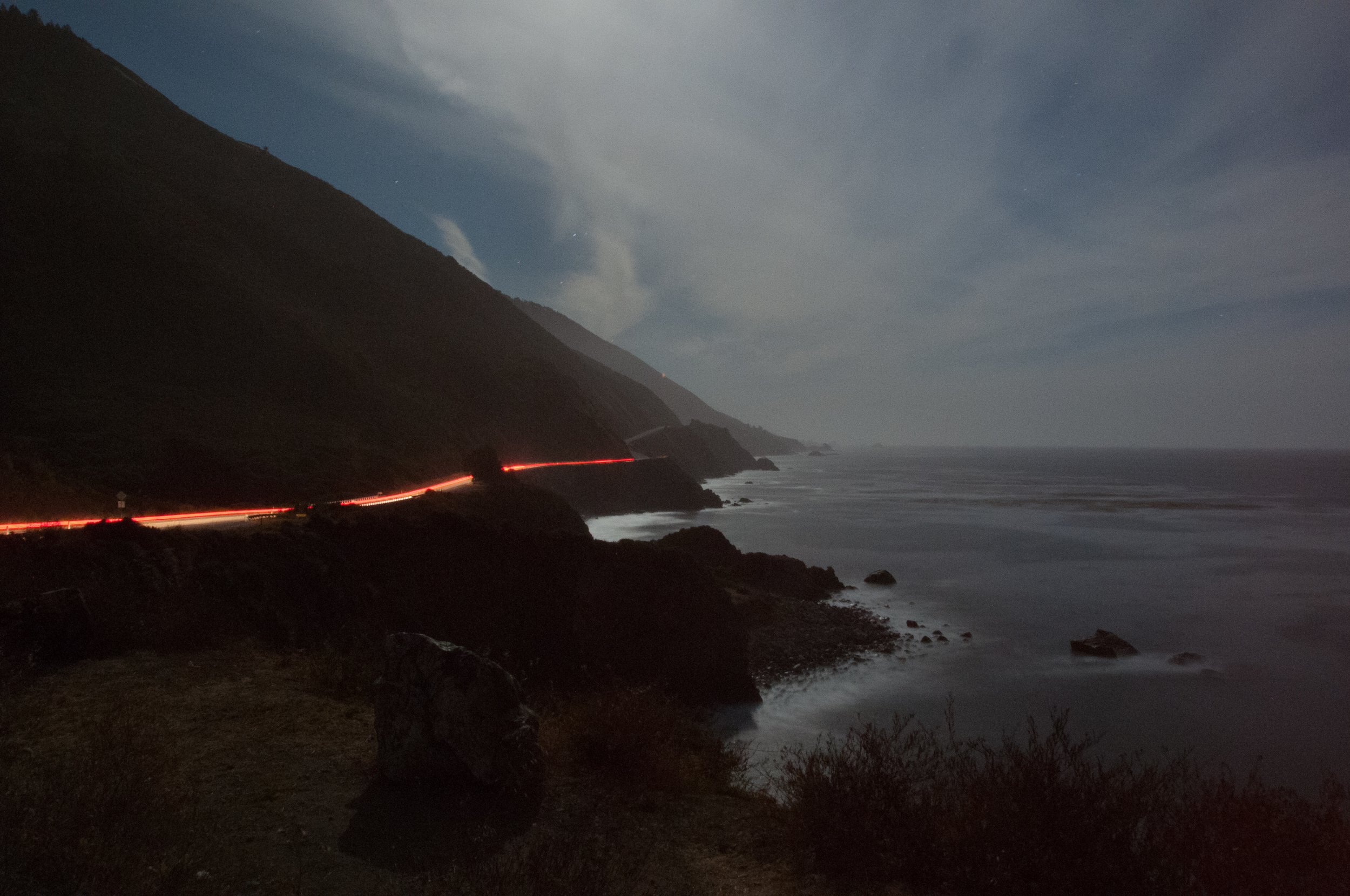 We didn’t need flashlights after the sun went down because the moon was so bright.