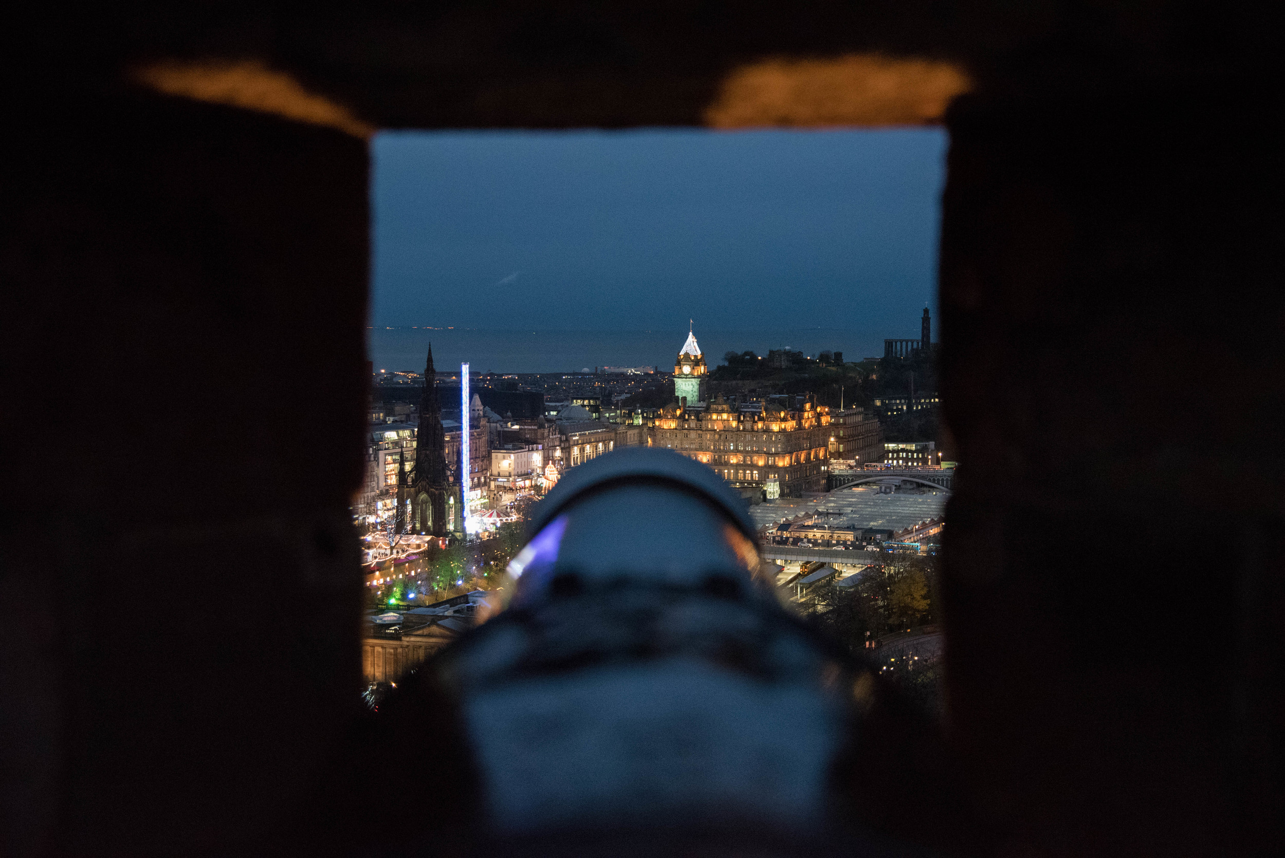  The view from a canon over the Christmas markets. 