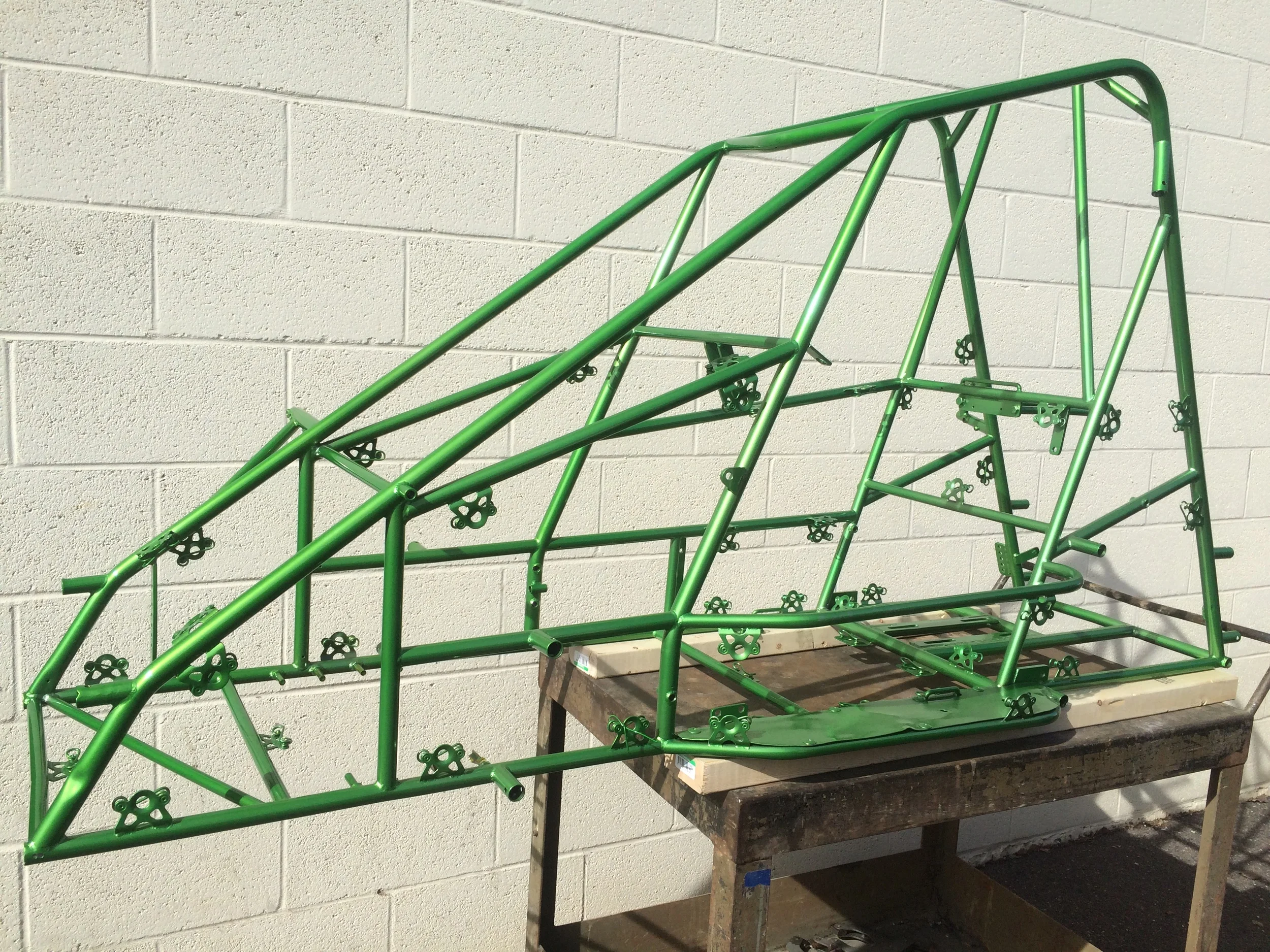 1/4 midget frame done in psycho Lime