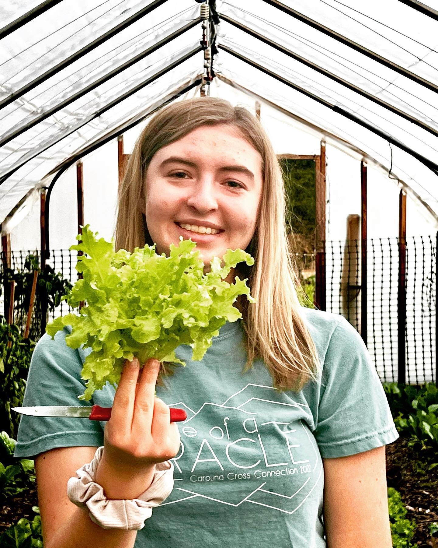 Looks who is home from NC State for the weekend!!! Stoked Sara Shoaf is at the farm and market this weekend!! Come see her at Bull City tomorrow from 12 to 3!!