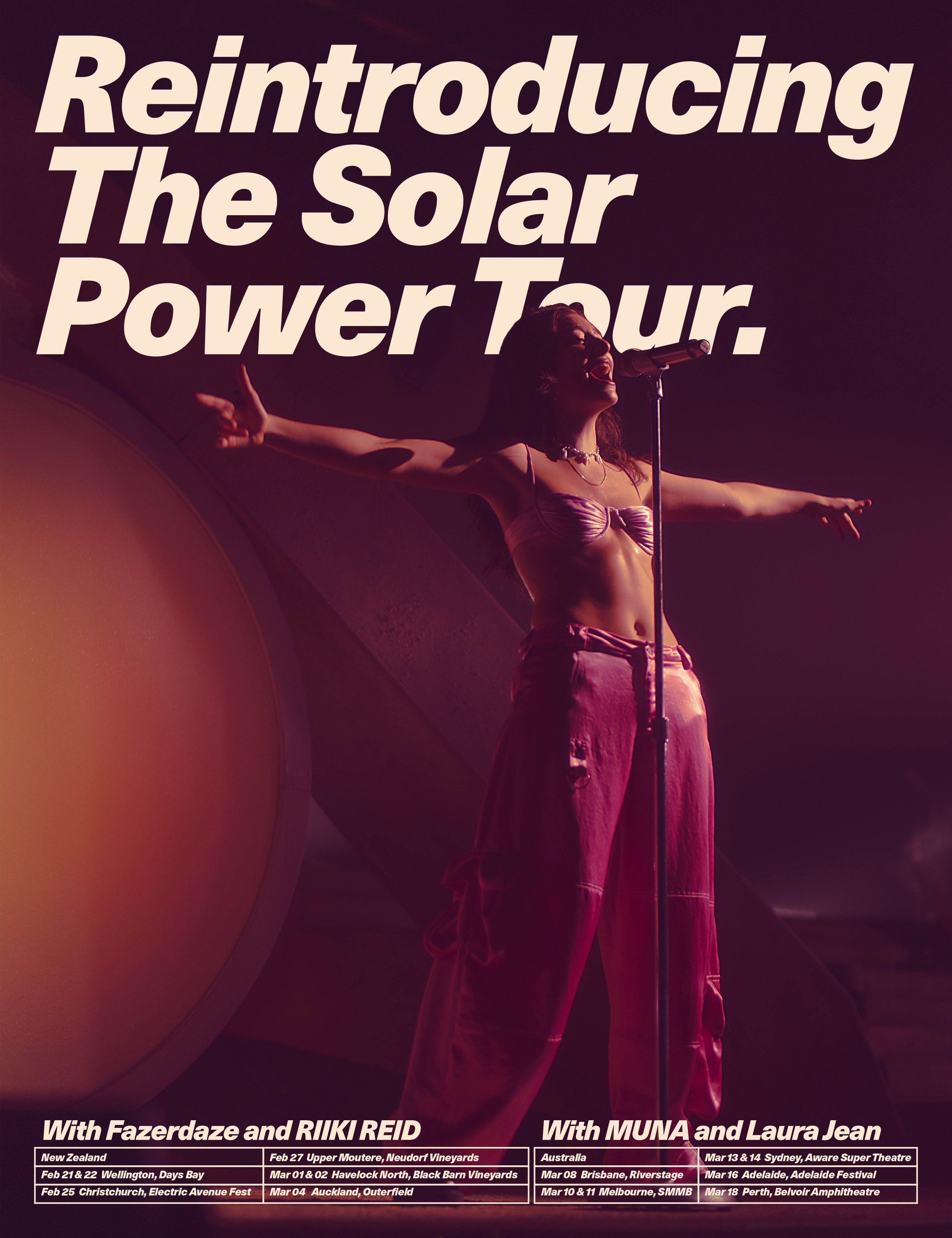  Lorde Solar Power Tour Poster, 2023 