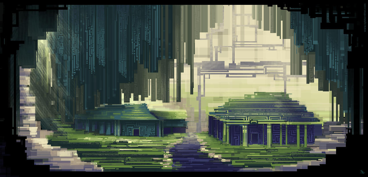 Jungle Landmark Concept Art (for Ren-Hu)