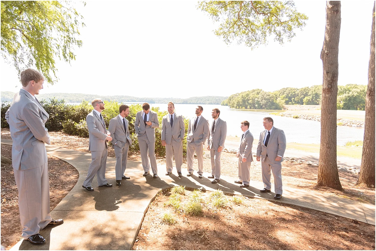 Bridal Party,bride,clemson golf course,clemson summer wedding,clemson tiger wedding,clemson tigers,clemson wedding,greenville wedding,groom,madren center,outdoor wedding,wedding,wedding photography,