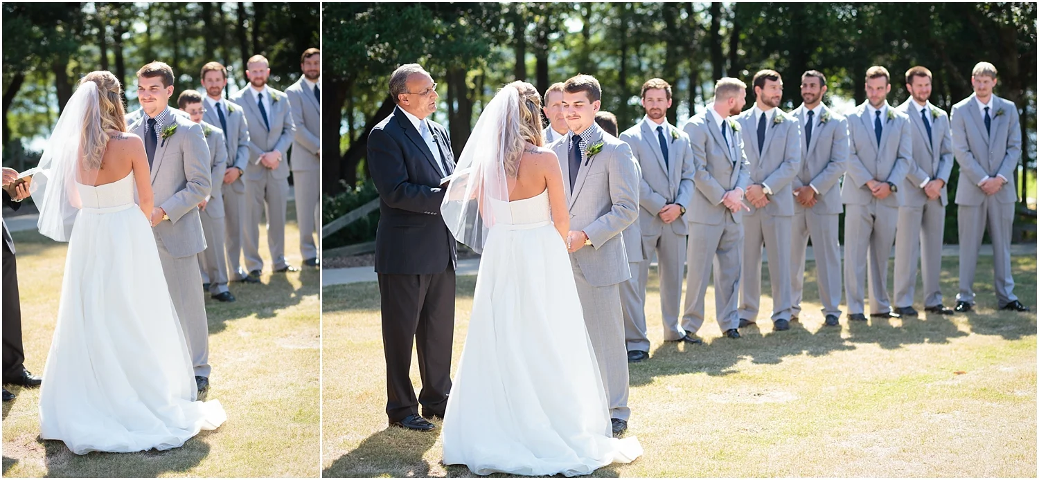 Ceremony,To Color,clemson golf course,clemson summer wedding,clemson tiger wedding,clemson tigers,clemson wedding,madren center,