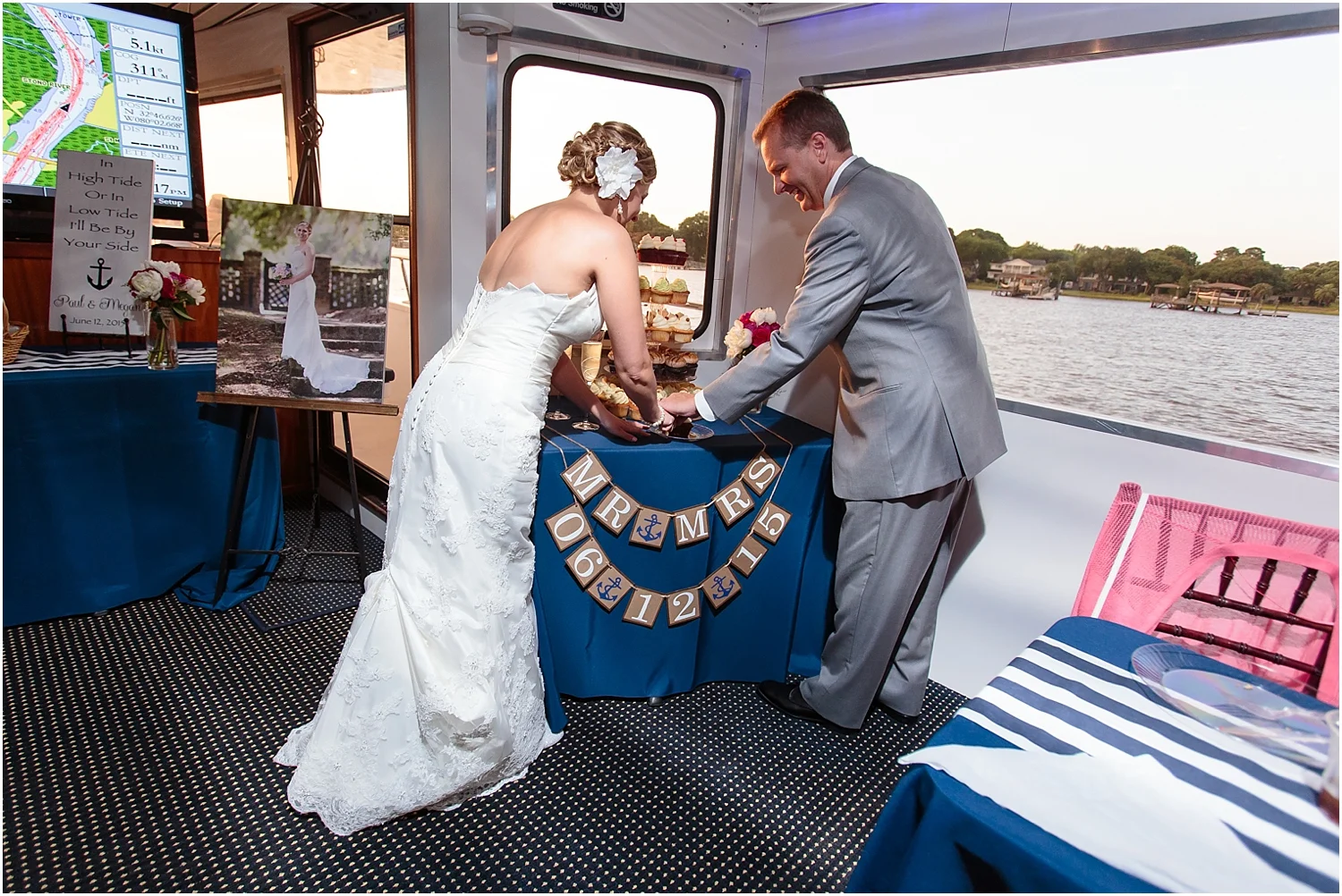 ashley river,charleston,reception,wedding,