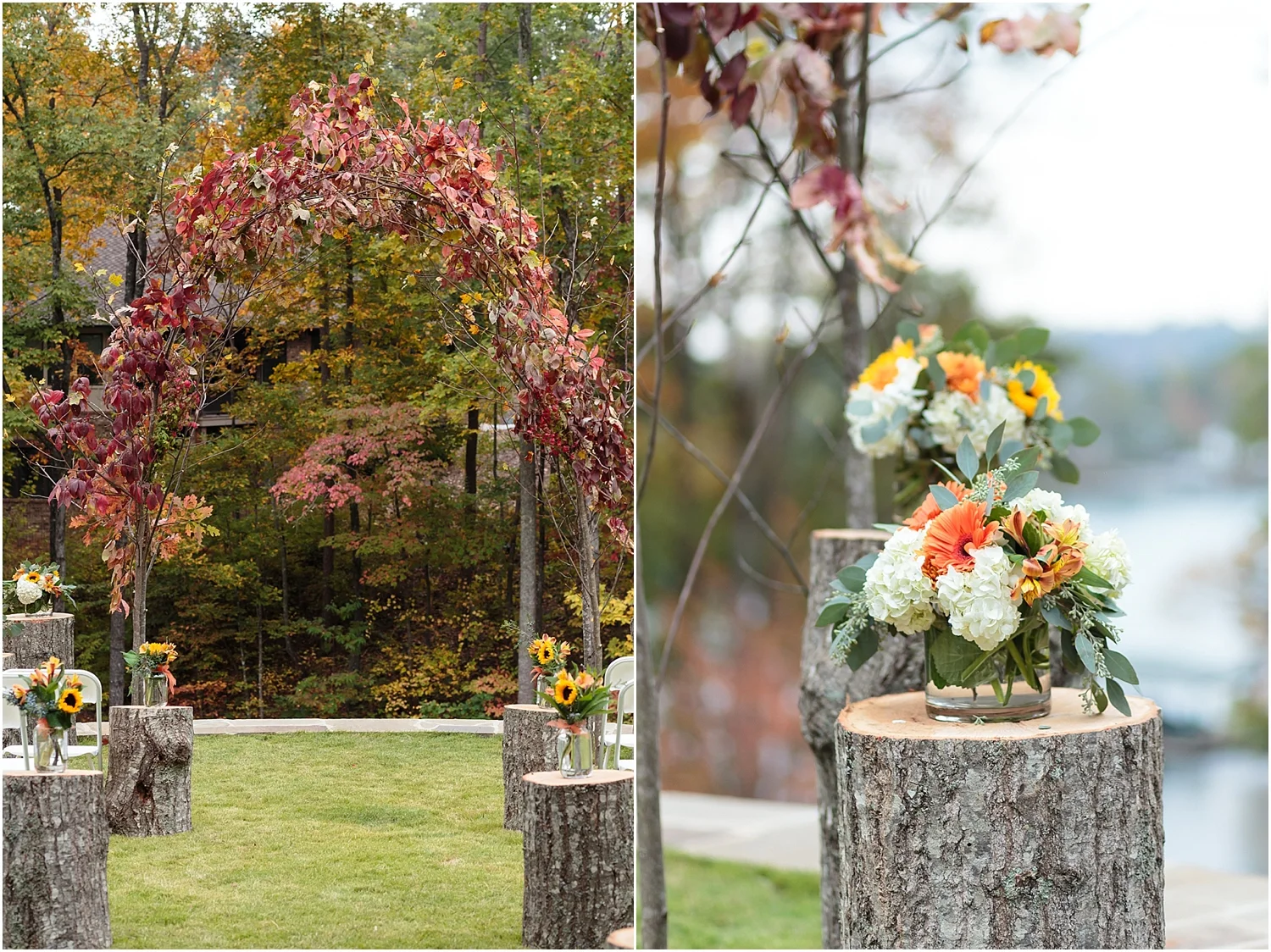 Ceremony,ashley amber photo,folder,intimate wedding,lake keowee,lake wedding,lakefront wedding,rustic wedding,seneca,